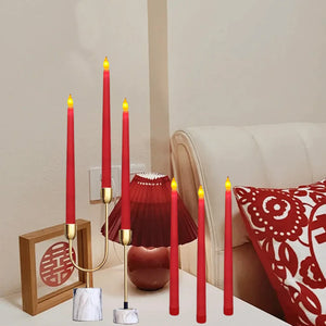 LED Taper Candles — Set of 6