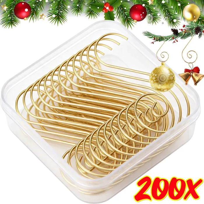 Metal S-Hook Christmas Ornament Hangers