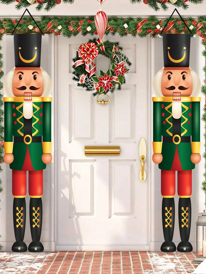Nutcracker Christmas Porch Banner