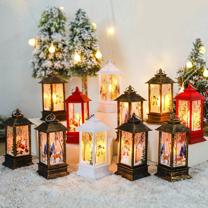 Christmas Scene Decorative Lantern