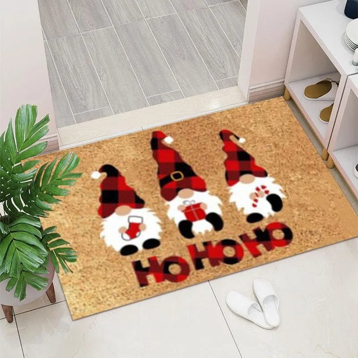 Christmas Gnome Doormat for Indoor and Outdoor Use