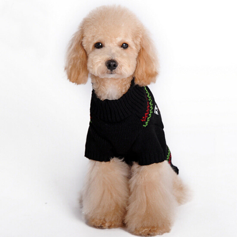 HSPET Christmas Pet Sweater - Rudolph Design for Cats & Dogs