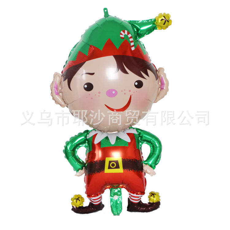 Santa Balloon - Christmas Party Aluminum Foil Decoration