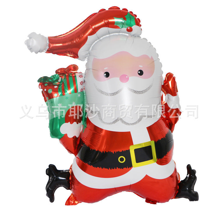 Santa Balloon - Christmas Party Aluminum Foil Decoration