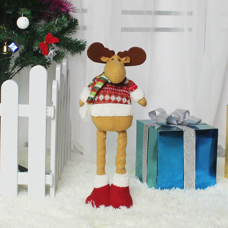 Stretching Santa Figurine - Christmas Gift & Decor