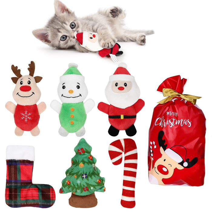 Christmas Catnip Toy Gift Set