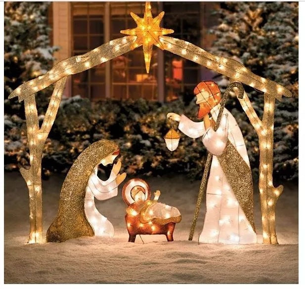 Christmas Decoration Family Yard Home Decor (3 People)