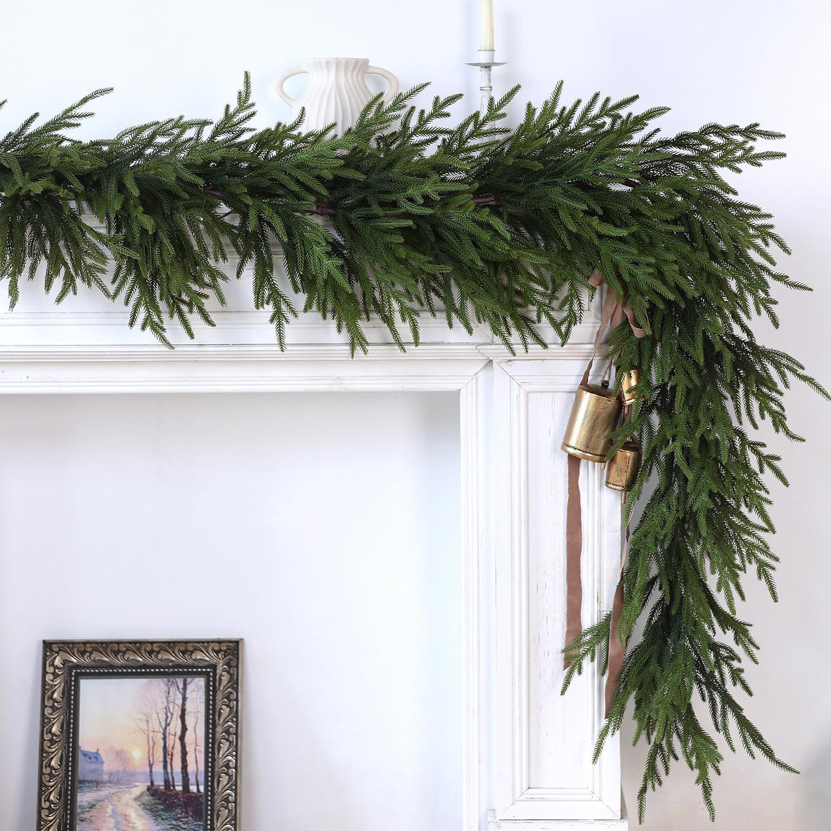 9-Foot Artificial Norfolk Pine Garland