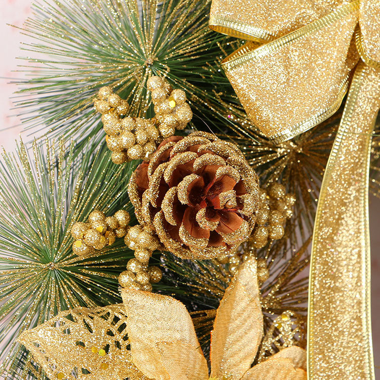 40cm Pine Needle Christmas Wreath Decoration