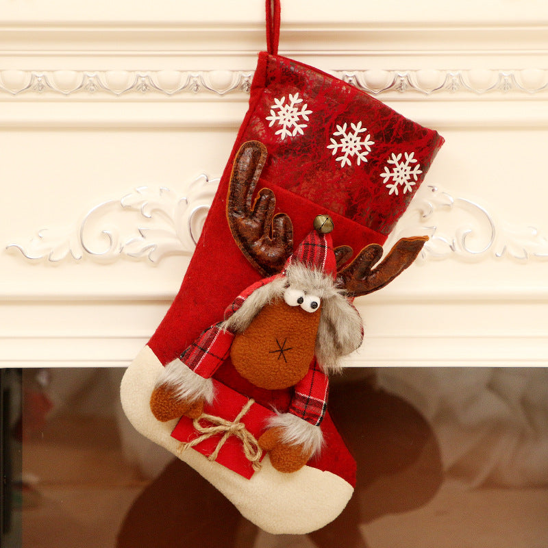 Large Christmas Stocking Gift Bag for Decorations