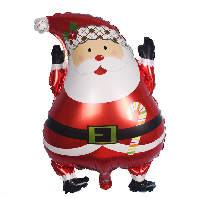 Santa Balloon - Christmas Party Aluminum Foil Decoration