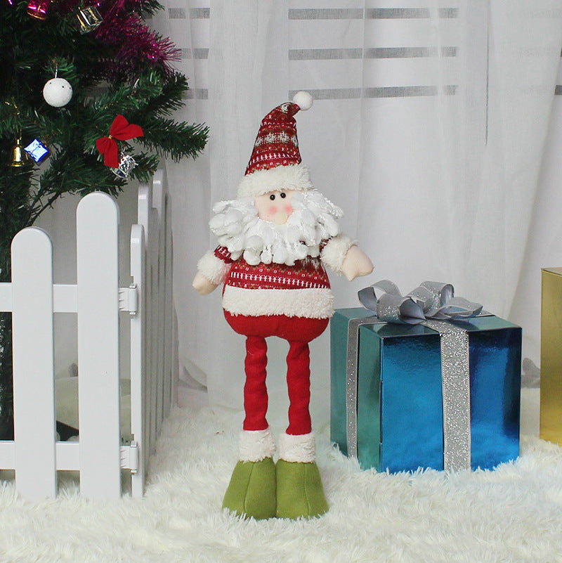 Stretching Santa Figurine - Christmas Gift & Decor