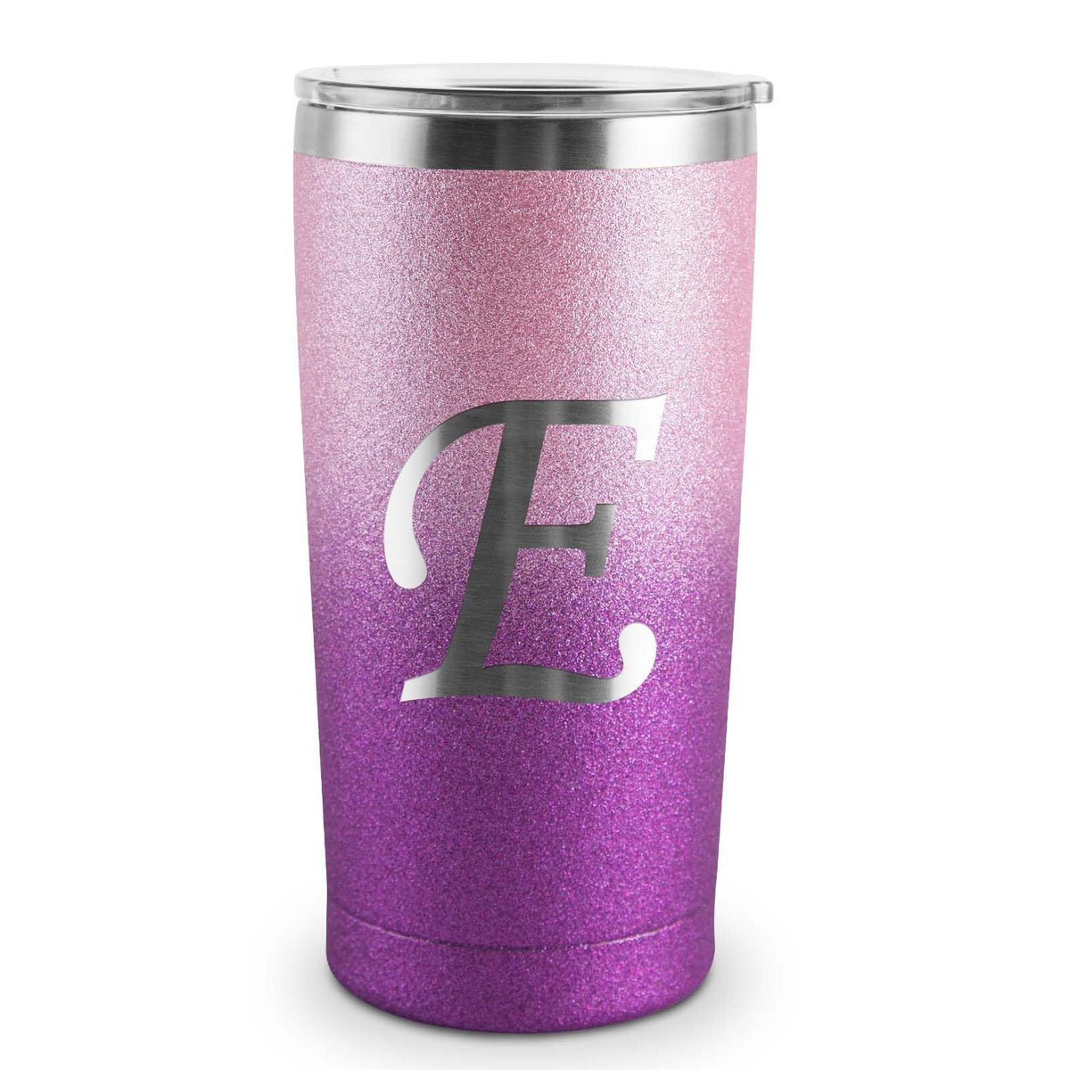 20oz Monogram Travel Tumbler — Letter E