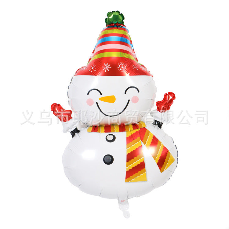 Santa Balloon - Christmas Party Aluminum Foil Decoration
