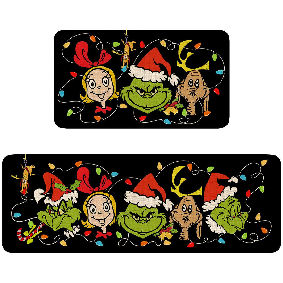 Christmas Kitchen Mats — Set of 2