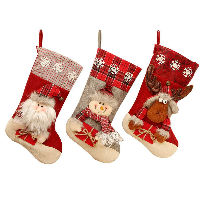 Large Christmas Stocking Gift Bag for Decorations
