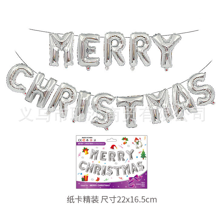 Santa Balloon - Christmas Party Aluminum Foil Decoration
