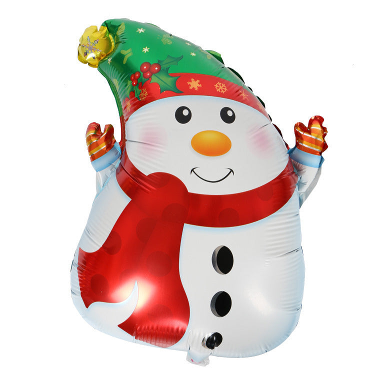 Santa Balloon - Christmas Party Aluminum Foil Decoration