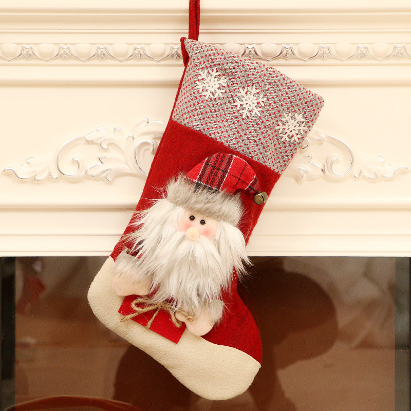 Large Christmas Stocking Gift Bag for Decorations