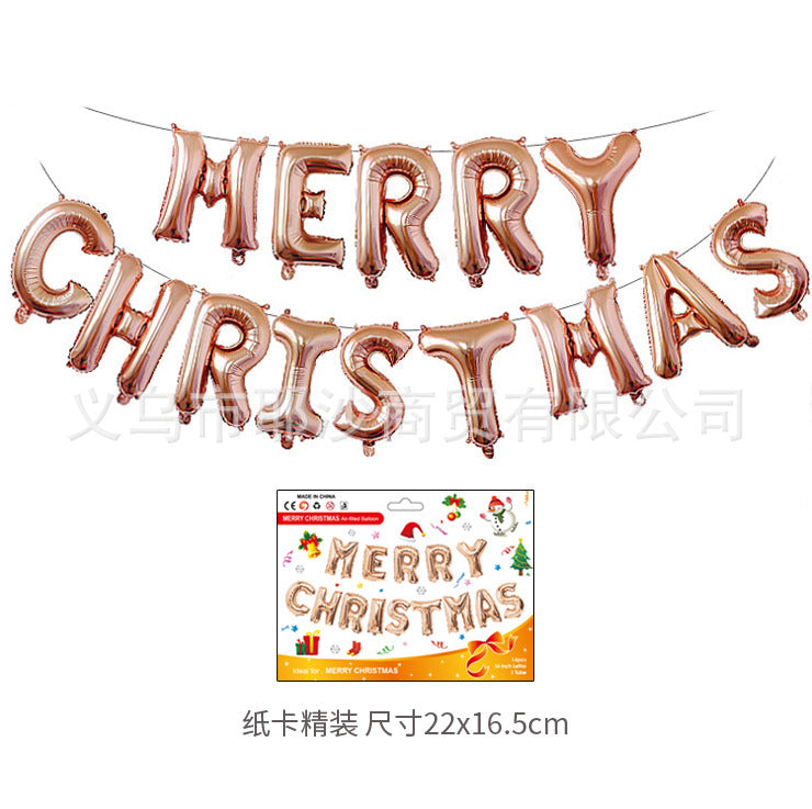 Santa Balloon - Christmas Party Aluminum Foil Decoration