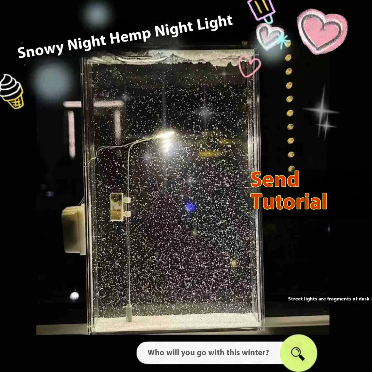Magic Snowy Night DIY Christmas Lights