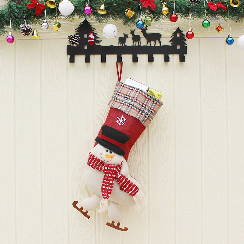 Large Christmas Stocking, Holiday Gift Bag & Ornaments