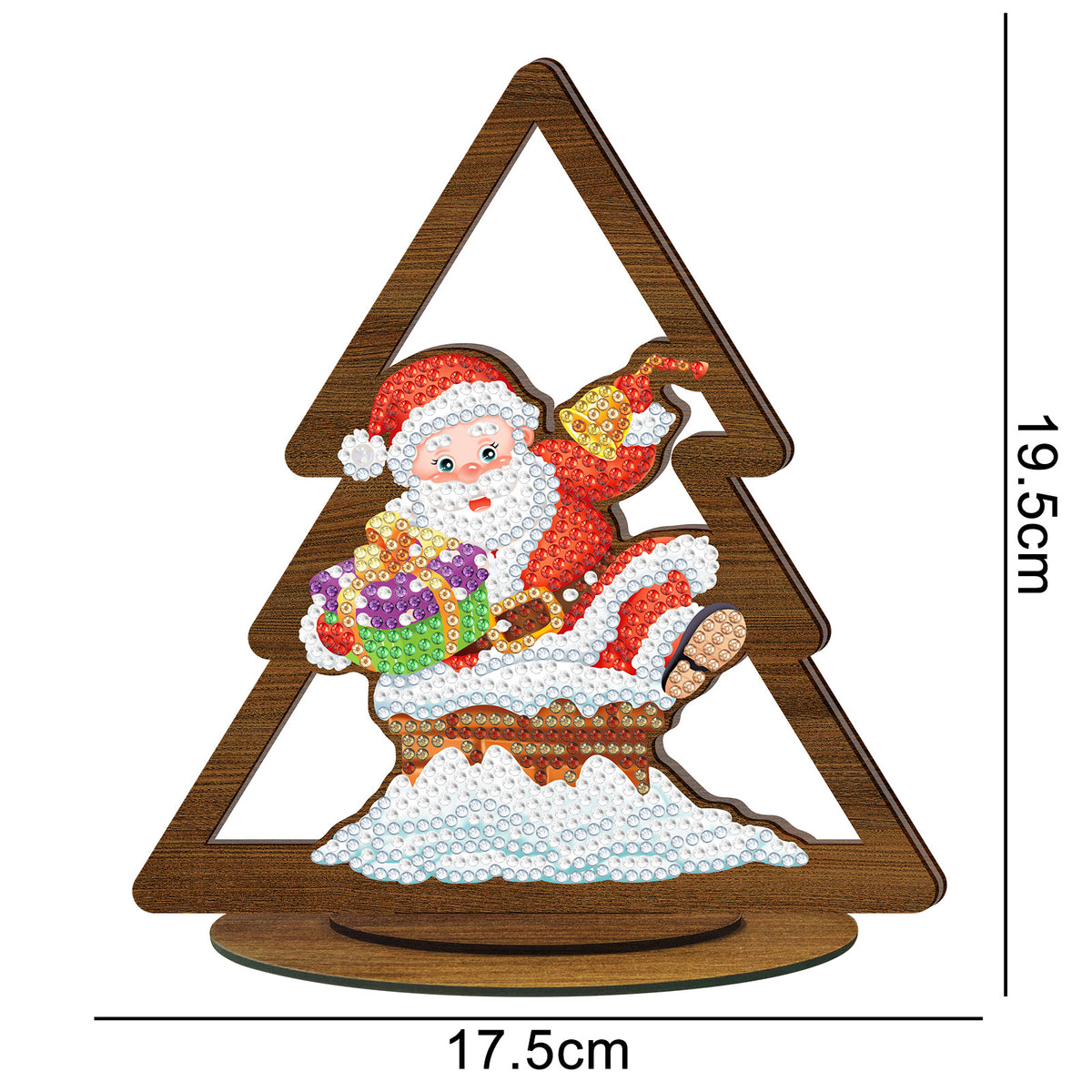 DIY Wooden Diamond Art Display for Christmas Decor