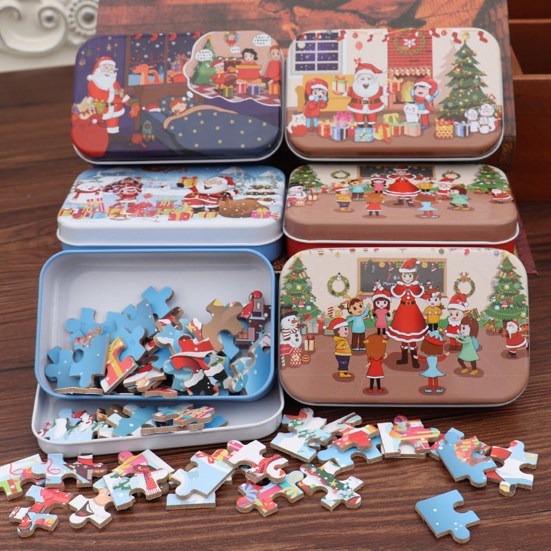 DIY Christmas Puzzle Gift Set for Kids (60 Pieces)
