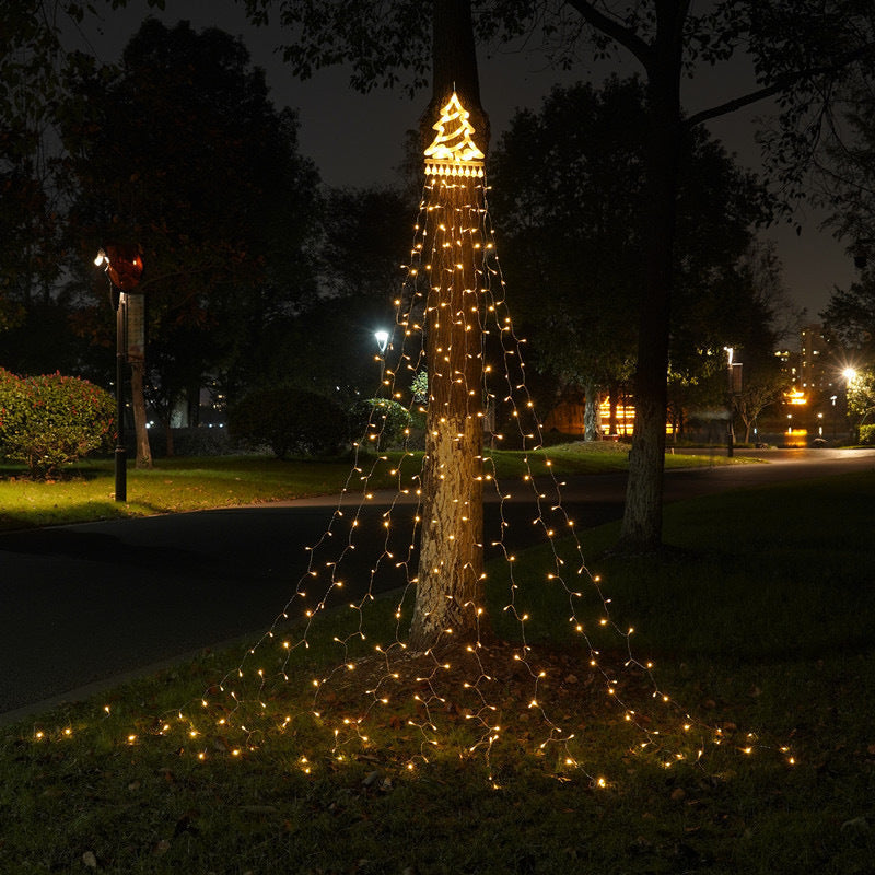 LED Star Waterfall Light for Outdoor Christmas Decor