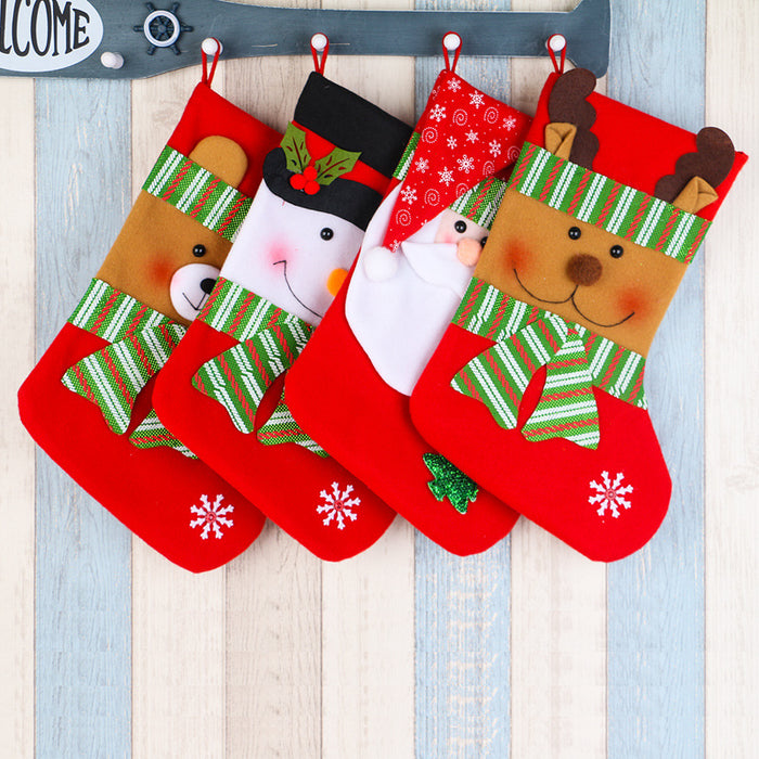 Large Christmas Stocking Gift Bag for Holiday Decor