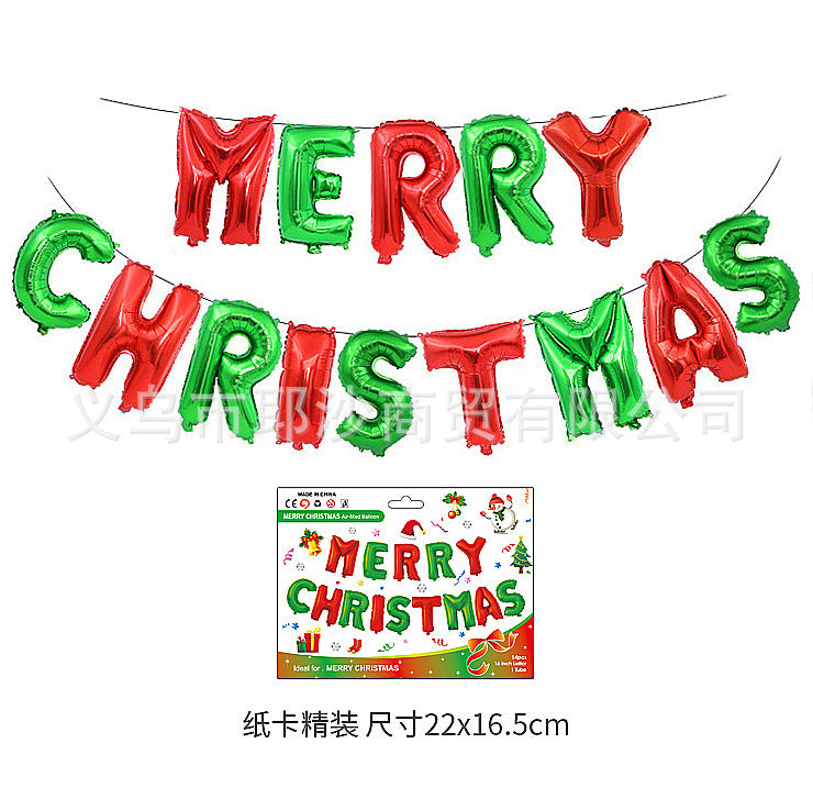 Santa Balloon - Christmas Party Aluminum Foil Decoration