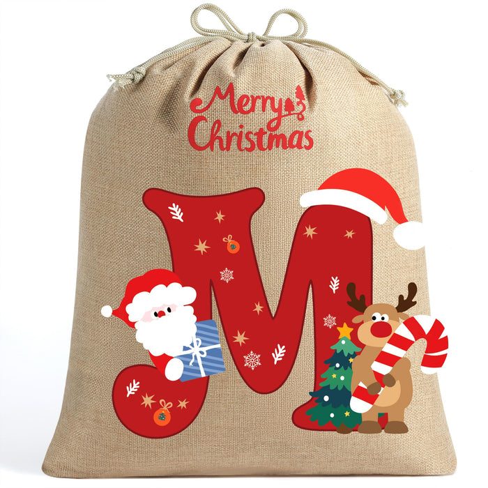 Monogram Christmas Gift Sack