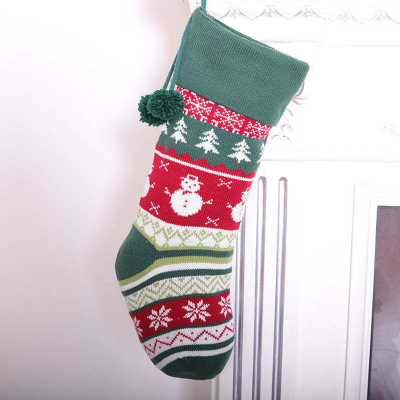 Festive Knitted Christmas Stocking