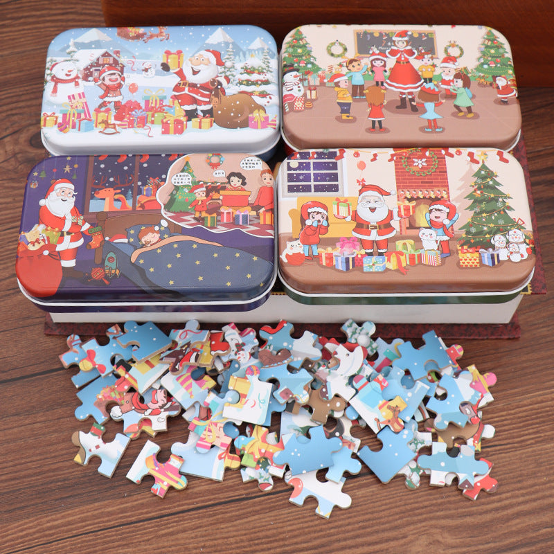 DIY Christmas Puzzle Gift Set for Kids (60 Pieces)