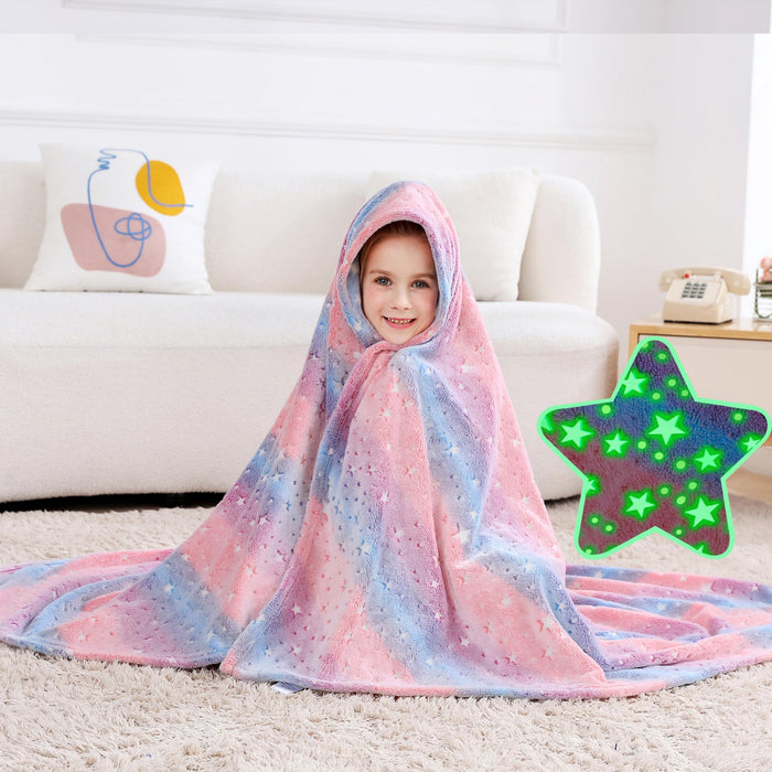 Glow-in-the-Dark Stars Kids’ Throw Blanket