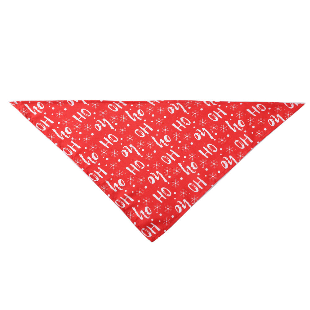 Christmas Pet Scarf - Triangle Design for Dogs & Cats