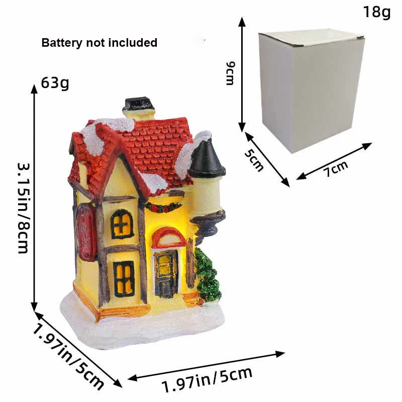 Christmas Village House Figurines
