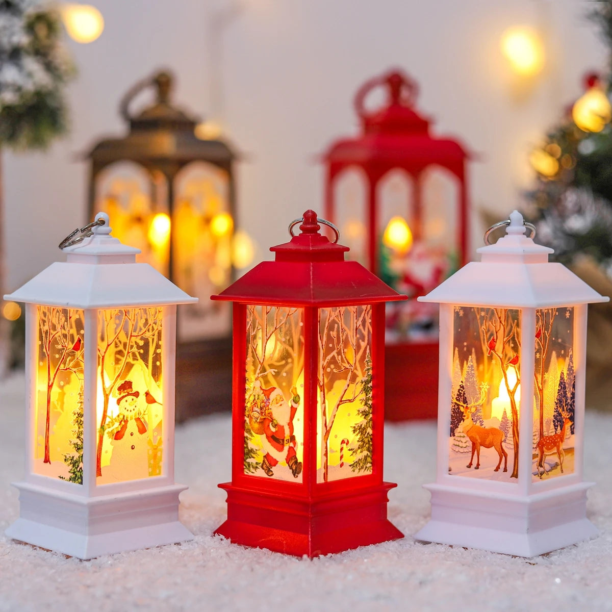 Christmas Scene Decorative Lantern