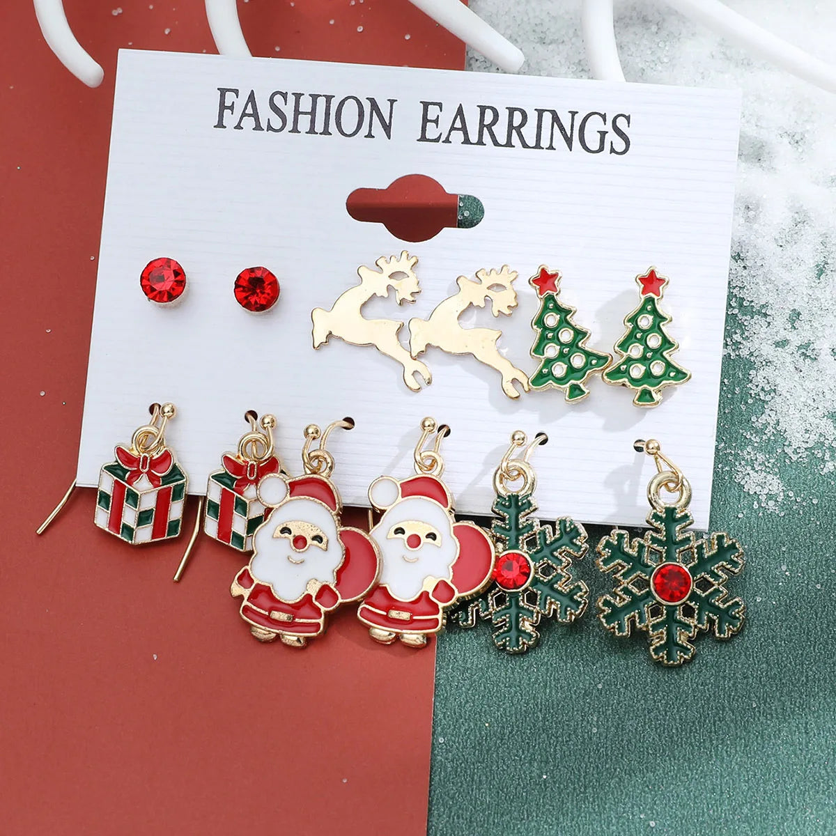 Christmas Earring Sets — Six Pairs