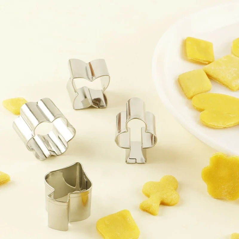 Assorted Stainless-Steel Cookie Cutters with Storage Box