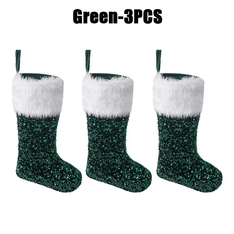 Flip-Sequin Christmas Stockings