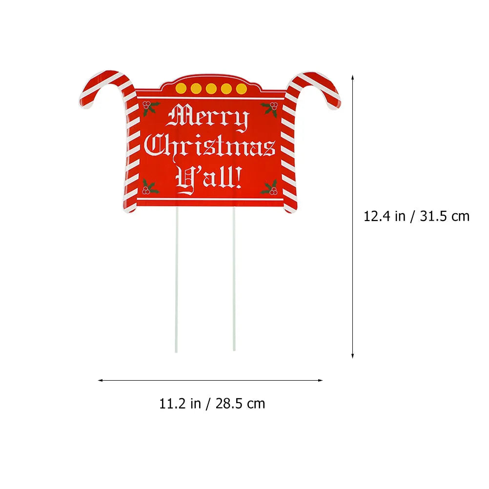 Christmas Garden Signs — Set of 3
