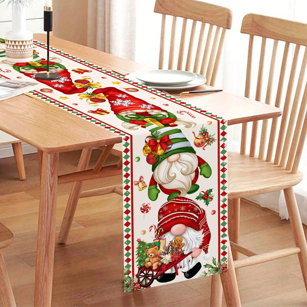 Christmas Gnome Table Runner