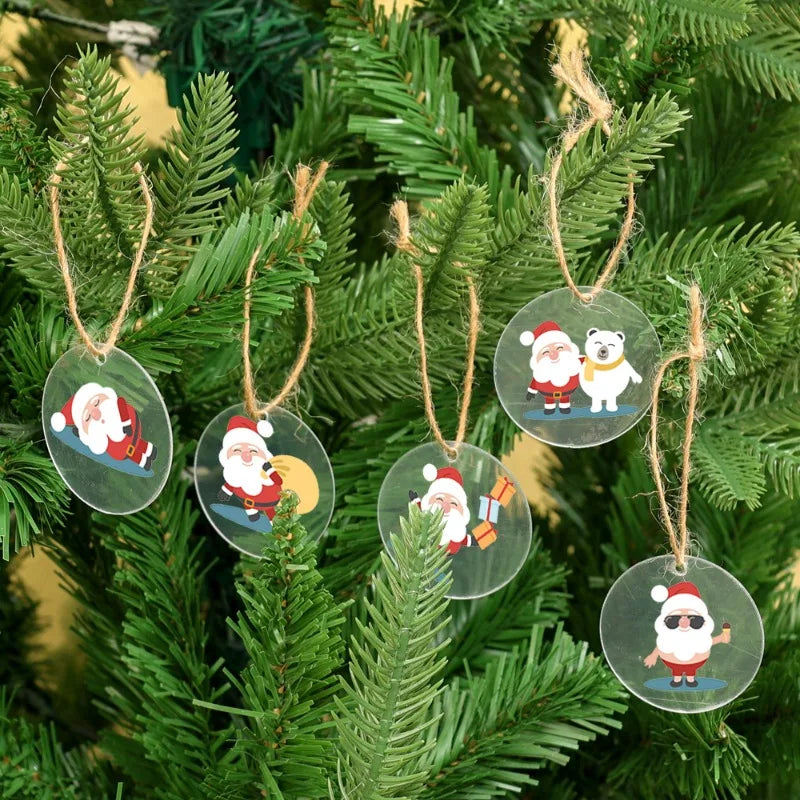 Clear Round Acrylic Ornament Blanks — 5 cm