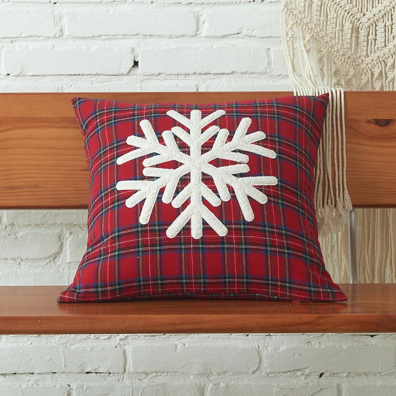 Christmas Plaid Pillow Cover