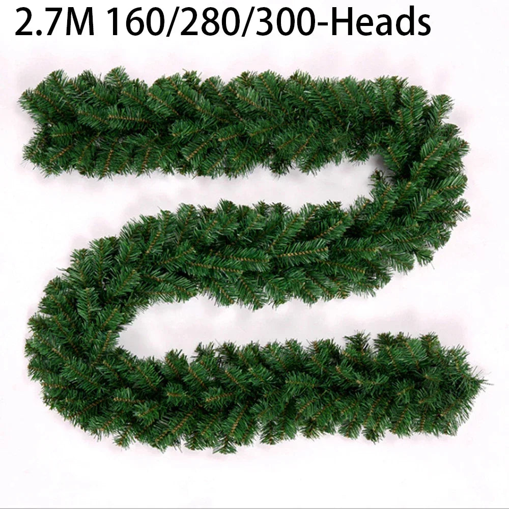 Full Pine Christmas Garland — 2.7 m