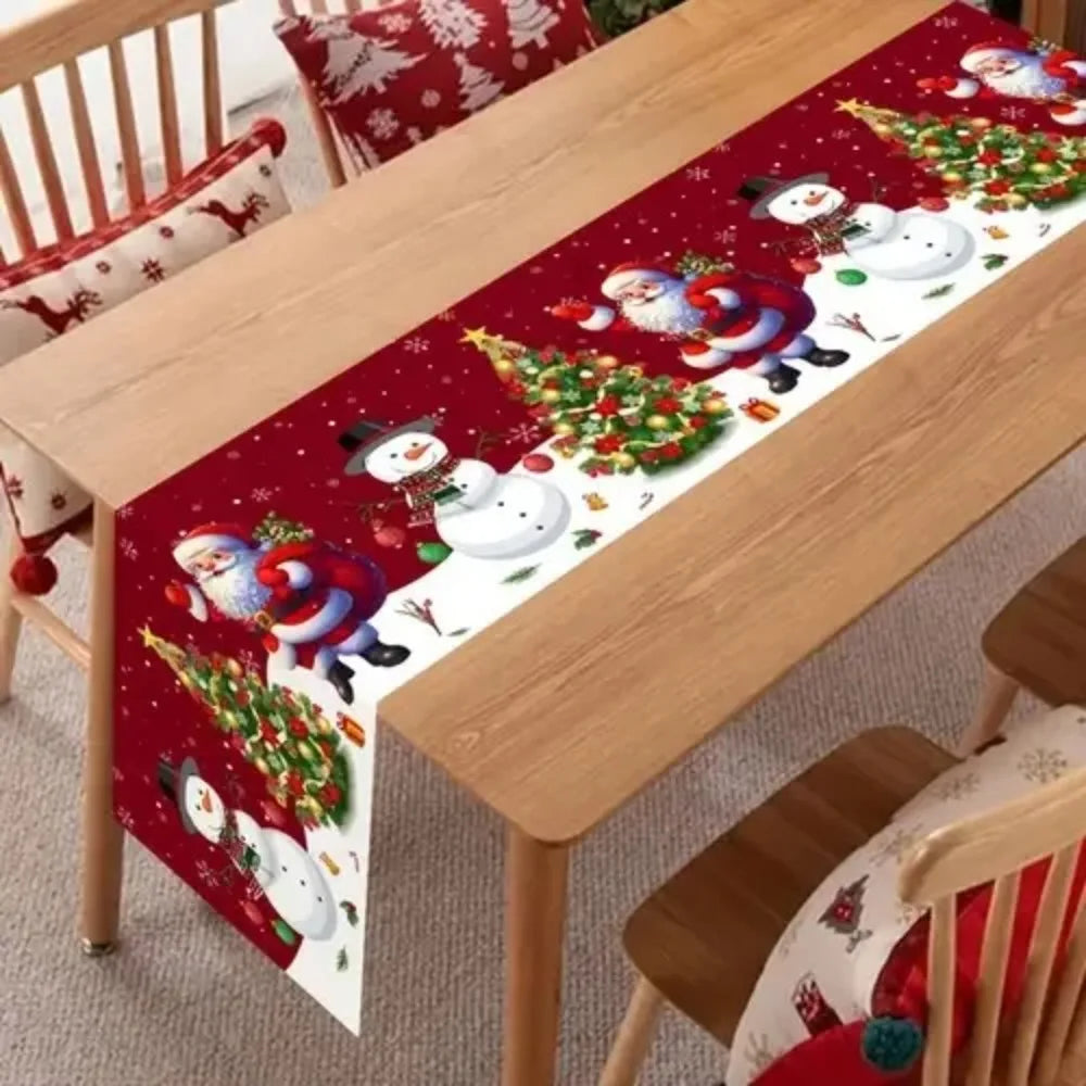 Santa Christmas Table Runner