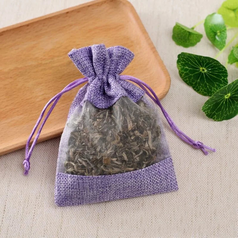 Windowed Drawstring Gift Bags