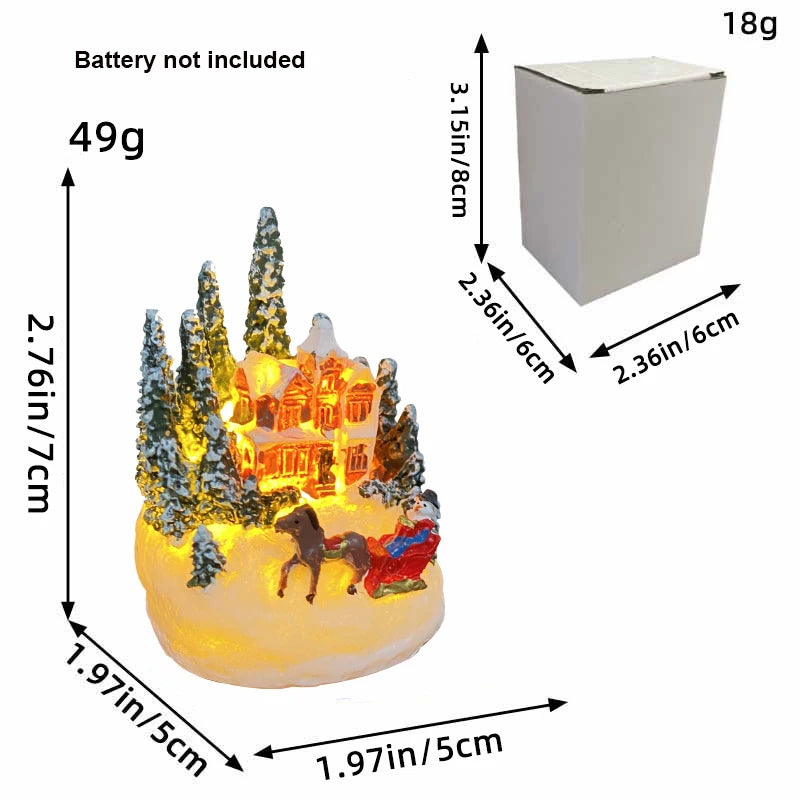 Christmas Village House Figurines
