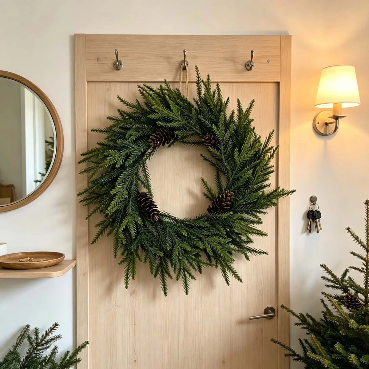 Pinecone & Berry Christmas Wreath — 40 cm